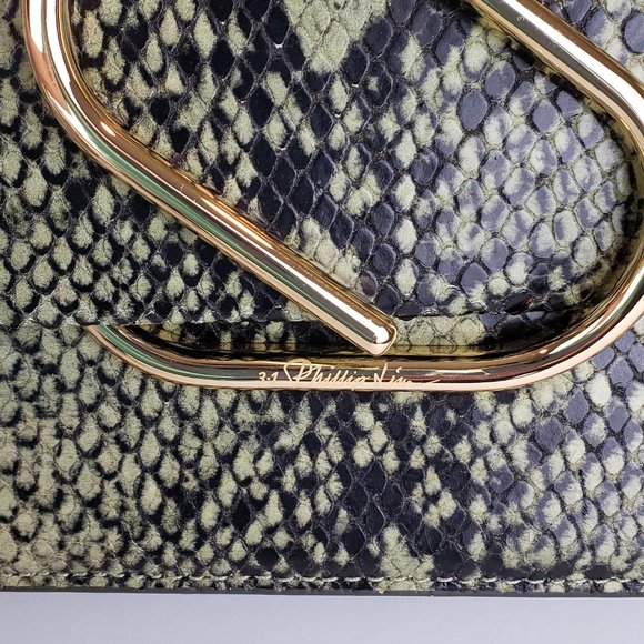 3.1 Phillip Lim Green Snakeskin Alix Mini Shoulder Bag NWT - Picture 12 of 12
